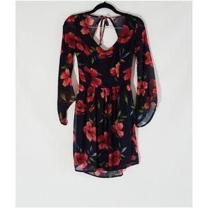 🌺Hollister Backless Chiffon Floral Dress